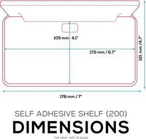 img 2 attached to Adhesive Floating Universal Organizer Brainwavz