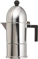 ☕️ кружка для эспрессо m. la cupola от alessi: элегантная и стильная в черном. логотип