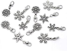 img 2 attached to ❄️ Housweety 30 Christmas Snowflake Clip On Charm: A Perfect Fit for Your Chain Bracelet