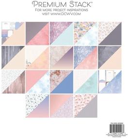 img 1 attached to Enhance Your Crafts with DCWV Samantha Rose Premium Printed Cardstock Stack – 12"X12" Card Stock Collection