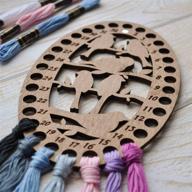 oval organizer embroidery swallow crochet logo