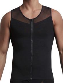 img 4 attached to GSKS Slimming Shapewear Compression Undershirt Sports & Fitness