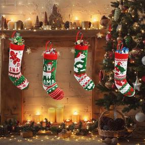 img 2 attached to JOYIN Christmas Stockings Stocking Decorations Seasonal Decor