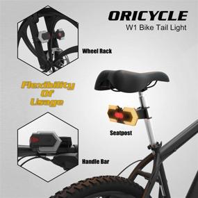 img 1 attached to 🚴 Oricycle W1 Tail Lights for Bikes & Electric Scooters - Ultra Bright, Rechargeable LED Light with Remote Turn Signals