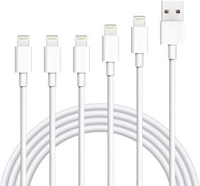 img 4 attached to Atill iPhone Charger Cables - 5 Pack 3ft/3ft/3ft/6ft/10ft Lightning Cable for iPhone 13/12/12 📱 Pro/12 Pro Max/11/11 Pro/11 Pro Max/XS/XS Max/XR/X/8/8 Plus/7/7 Plus - Charging and Syncing Cord Charger Cable