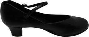 img 2 attached to Capezio Little Kid/Big Kid Jr. Footlight 550X Character Shoe: Comfort and Style for Young Performers