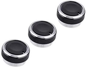 img 4 attached to 🔧 Jessica Alba - Set of 3 Control Knobs for Toyota Tacoma Heater, A/C or Fan