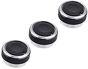 img 1 attached to 🔧 Jessica Alba - Set of 3 Control Knobs for Toyota Tacoma Heater, A/C or Fan