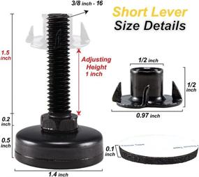 img 3 attached to Furniture Leveling Adjustable Levelers Cabinets