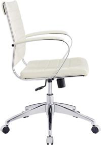 img 1 attached to Comfortable and Stylish Mid Back White Office Chair by Modway Jive