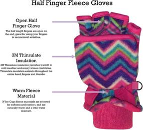 img 2 attached to 🧤 Versatile Thinsulate Converter Fingerless Boys' Accessories: NIce Caps