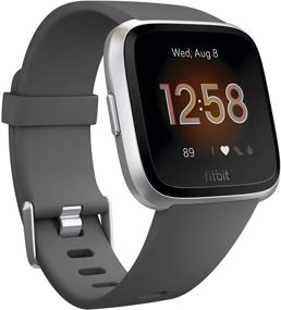 img 4 attached to Умные часы Fitbit из углеродного алюминия в комплекте.