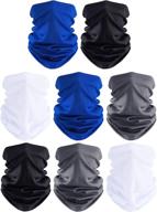 🎣 satinior 8 pieces outdoor cycling fishing summer face coverings gaiters - neck gaiter headwear logo