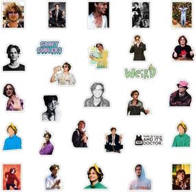 img 2 attached to 🔒 Criminal Minds Travel Stickers Set - 50pcs Vinyl Decals for Water Bottles, Laptops, Phones, Bikes, Hydro Flasks & Luggage - Featuring Matthew Gray Gubler