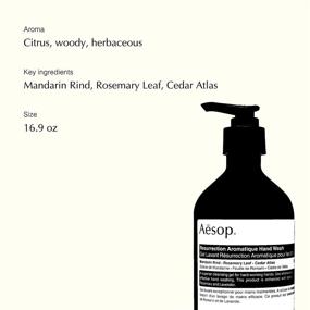 img 2 attached to 🌿 Aesop Resurrection Aromatique Hand Wash: 500mL/16.9 oz, Paraben-Free, Cruelty-Free, and Vegan