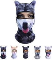 🎭 outgeek cat mask - unisex balaclava full face hat with animal ears for summer sports, helmets, climbing, fishing logo