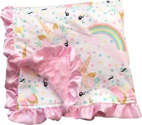 img 1 attached to Aki_Dress Unicorn Blanket Blankie PP300030