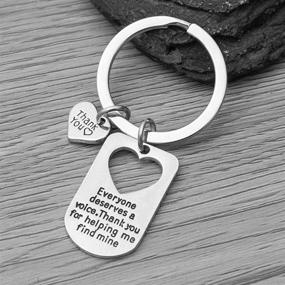img 3 attached to Therapist Keychain Everyone Deserves Helping