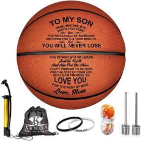 img 4 attached to 🏀 Personalized Engraved 29.5 Inch Kenon Basketball - Ideal Game Ball for Son - Indoor/Outdoor - Graduation, Birthday, Christmas Gift - Motivational and Unforgettable!