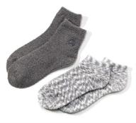 🧦 super plush aloe moisture socks (gray) by earth therapeutics - 2-pack logo