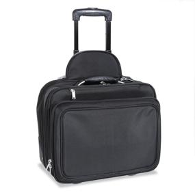 img 1 attached to 🖤 Premium Black Laptop Roller Bag - Innovera 15.6" - Durable, Stylish, and Convenient