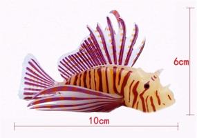 img 3 attached to 🐠 Enhance Your Fish Tank with Stock Show 3Pcs Artificial Glowing Lionfish Decorations - Life-Like Silicone Aquarium Ornaments!