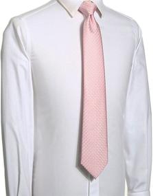 img 1 attached to KissTies Lavender Purple Necktie Men's Wedding Accessories