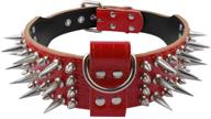 pet artist 2.0 - high-quality leather dog collar with sharp spike studs, ideal for rottweiler, pitbull and large x-large training dogs, prevents biting логотип