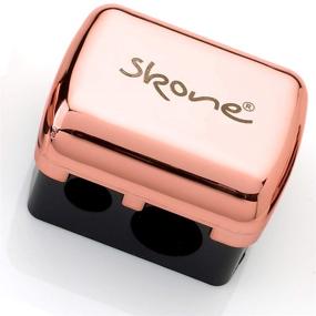 img 3 attached to Точилка для карандашей Skone Signature Rose Gold: элегантный дизайн для легкой точности