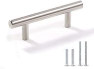 🔧 enhance your kitchen with aybloom cabinet handles - 30-piece stainless steel brushed satin nickel hollow tube t bar drawer pulls logo