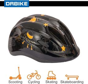 img 2 attached to 🚴 DRBIKE Kids Bike Helmet for Ages 3-8 Years Boys & Girls - Fun Design, Lightweight Materials, Adjustable Size - Black, Blue, Navy, Fuchsia