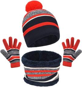 img 4 attached to 🧢 Warm Winter Beanie with Thermal Fleece – Ideal Accessories for Toddler Boys