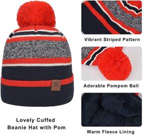 img 1 attached to 🧢 Warm Winter Beanie with Thermal Fleece – Ideal Accessories for Toddler Boys