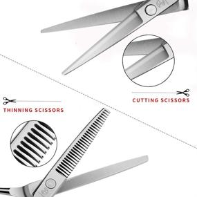 img 1 attached to JIFRONT Thinning Hairdressing Stainless Professional