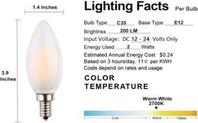 img 2 attached to 💡 OPALRAY Low Voltage DC 12V-24V LED Bulb: Efficient and Versatile Lighting Solution