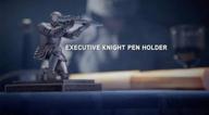 jm-capricorns executive knight pen holder - pen included! (no glue included) logo