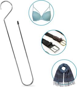 img 1 attached to 👙 Space Saving Bra Organizer: GYRLIE CUP HANGER - Holds 25+ Bras, Easy to Use & Remove, Vertical Storage Closet Hangers for Belt, Scarf, Lingerie. Rust-Resistant Hangers for Bathroom, Laundry or Closet Drawer Organization