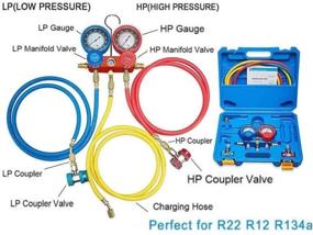 img 2 attached to 🔧 NewPosition 4CFM 1/3HP Air Vacuum Pump: Ultimate HVAC A/C Refrigeration Tool Kit for AC and Auto Repair with Manifold Gauge Set, R134A R22 Compatibility, and 3 Hoses