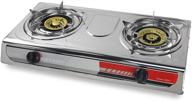 🔥 xtremepowerus 2-burner portable propane gas range cooktop with auto ignition - perfect outdoor camping stove for tailgate lpg grill логотип