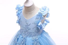 img 1 attached to 🌸 Weileenice Lace Flower Girl Dress for Pageants, Weddings, Christmas, Holidays, and Parties