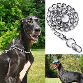 img 3 attached to 🐶 Adjustable Stainless Steel Metal Chain Dog Collar with Buckle - Strong Choke Collar for Medium and Large Dogs - Show Slip Collars - Ideal Pet Gift