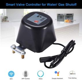 img 3 attached to 🔥 Smart Wifi Water Valve Shutoff Timer, Sprinkler Controller, Gas Shut Off Valve Controller, 1.5" Valves, Alexa Google Compatible - Remote Control, No Hub
