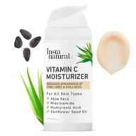 🍊 instanatural vitamin c moisturizer for face - anti aging cream with hyaluronic acid & organic jojoba oil - diminish wrinkles, hyperpigmentation & dark spots - men & women logo