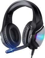 🎧 shinepick over ear gaming headset with 3.5mm connector, noise cancelling headphones with mic & led light, compatible with ps4, xbox one, nintendo switch, pc logo