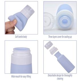 img 1 attached to Silicone Toiletry Containers Refillable Accessories