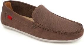 img 3 attached to Comfortable Cushion Support Moccasins Perforated Boys' Shoes in Loafers