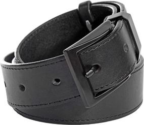 img 4 attached to 👔 Premium Solid Leather Mens Belt: Stylish Men's Accessories and Belts