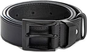 img 3 attached to 👔 Premium Solid Leather Mens Belt: Stylish Men's Accessories and Belts