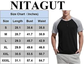 img 1 attached to NITAGUT Fashion Casual T-Shirts: Placket Men's Clothing for Stylish Shirts