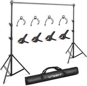 img 2 attached to 📸 UTEBIT 5x6.5ft Backdrop Stand: Adjustable Background Support System Kit for Parties and Photographic Studio